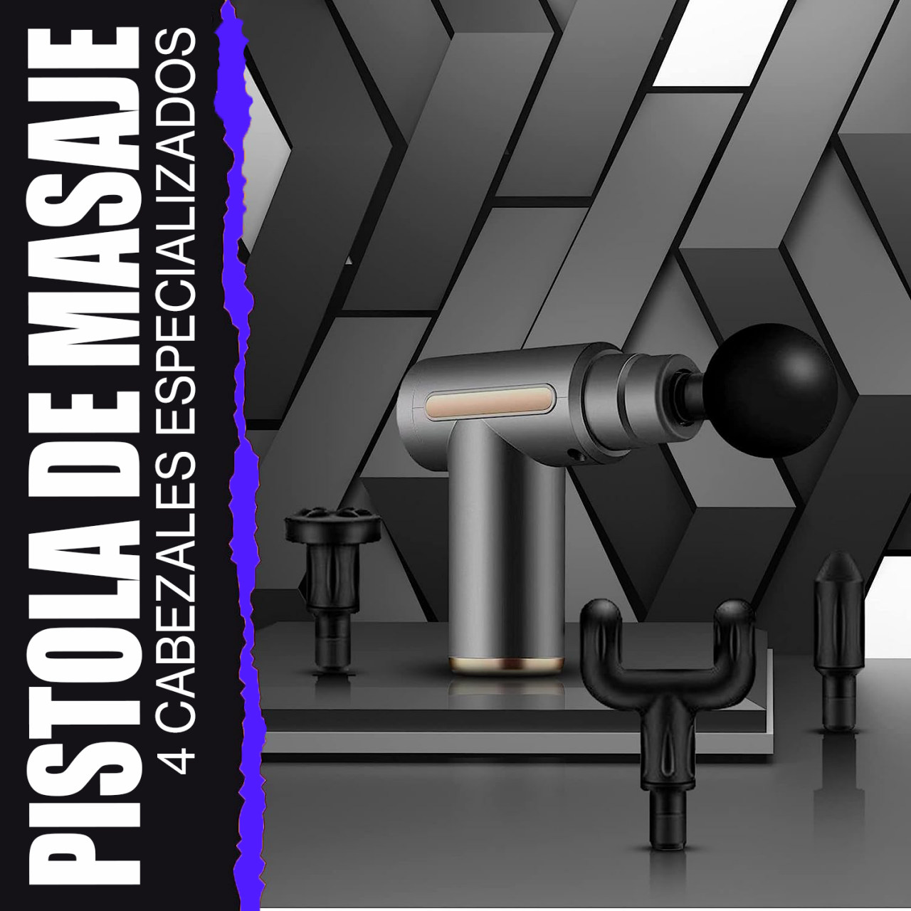 Pistola Masajeadora Eléctrica Profesional – Alivio Muscular Profundo