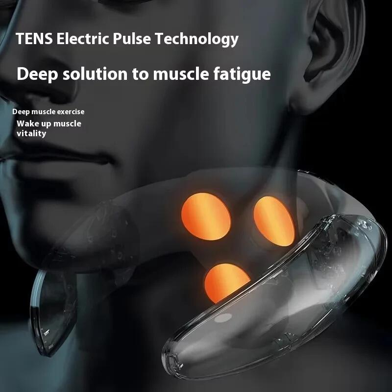 Masajeador Eléctrico de Pulso para Cuello con Calor – EMS + TENS